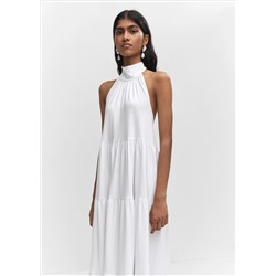 Vestido halter espalda abierta