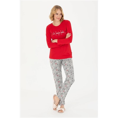 Kadın Kırmızı Pijama Takımı