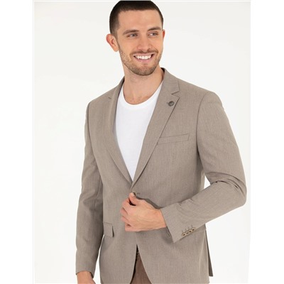 Açık Kahverengi Blazer Ceket