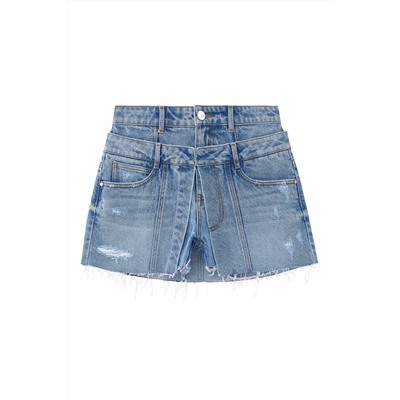 Short vaquero Azul claro