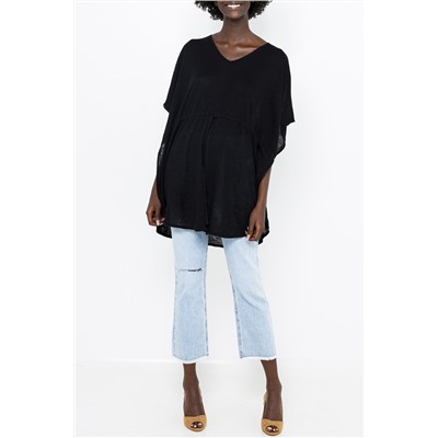 Jersey de lino Negro