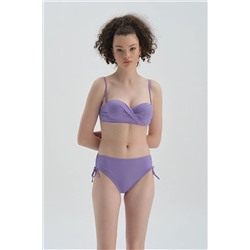 Dagi Lila Straplez Kaplı Bikini Üst Tak Çık 22SW35034ST_LI