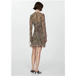 Vestido corto leopardo