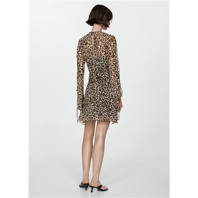 Vestido corto leopardo