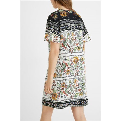 Vestido camisetero étnico