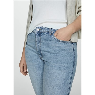 Jeans Blanca rectos crop