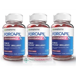 ArkoPharma Forcapil Croissance - Force Pousse et Brillance - Cheveux & Ongles LOT 3x60 gummiesLot  × 3