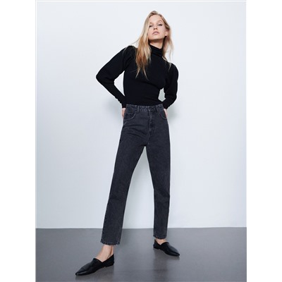 Fit Mom Jeans Im Used-Look