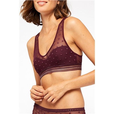 Bralette Unknown Burdeos granate