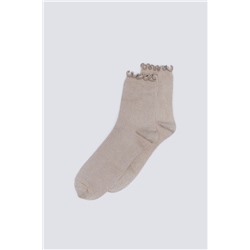 Calcetín largo lurex