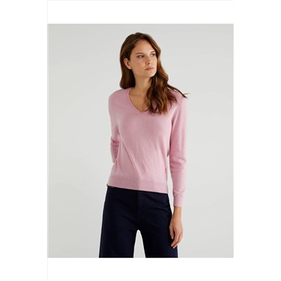 United Colors of Benetton Benetton V Yaka Merino Kazak 312141002D4488-5T9