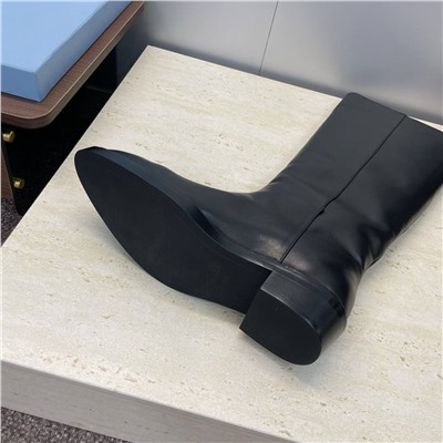 Женские широкие сапоги Prad*a длиной до колена