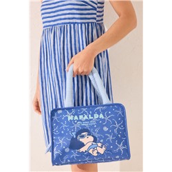 Bolso grande Mafalda azul