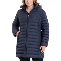 MICHAEL Michael Kors Plus Size Hooded Packable Puffer Coat, Created for Macy's