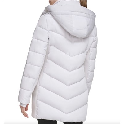 CALVIN KLEIN Faux Fur Trim Puffer Jacket