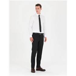 Beyaz Slim Fit Uzun Kollu Basic Gömlek