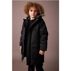 Defacto Erkek Çocuk Kapüşonlu Pelüş Astar Parka A2259A823WN