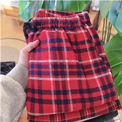 Домашние фланелевые штаны с карманами