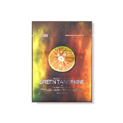 TENZERO GLOW AMPOULE GREEN TANGERINE MASK Ампульная тканевая маска для лица с экстрактом зелёного мандарина 25мл