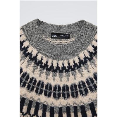 JACQUARD KNIT SWEATER