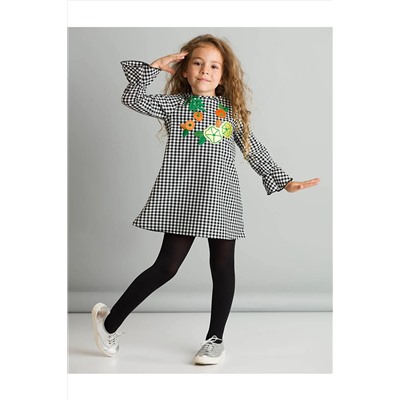Mushi Floral Ekose Elbise MS-20S1-458