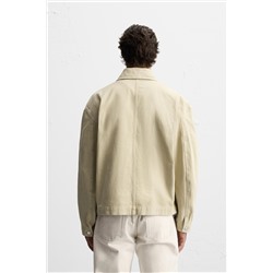 CAZADORA CROPPED FIT TWILL