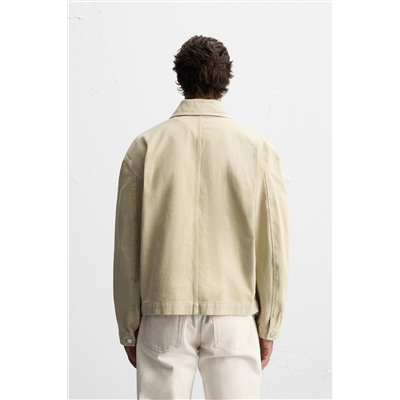CAZADORA CROPPED FIT TWILL