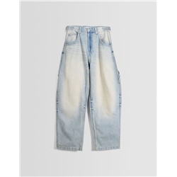 Balloon-fit carpenter jeans