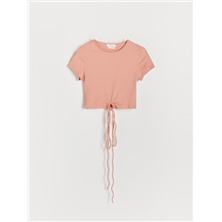 Crop Top mit Bindedetail