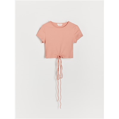 Crop Top mit Bindedetail