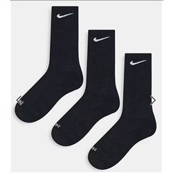 Nike Training Everyday Plus Cushioned 3-pack crew socks in black