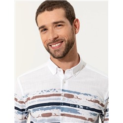 Mavi Slim Fit Uzun Kollu Gömlek