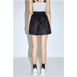 Short de tiro alto Negro