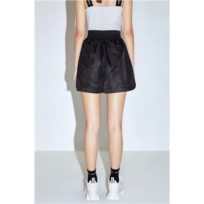 Short de tiro alto Negro