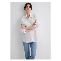 Mavi, Pembe Gömlek Oversize / Geniş Kesim 1210887-70989