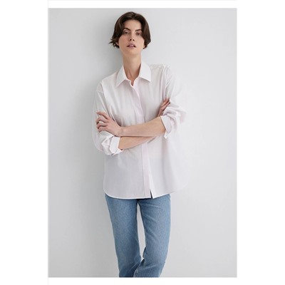 Mavi, Pembe Gömlek Oversize / Geniş Kesim 1210887-70989