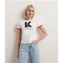 Женская футболка Karl Lagerfel*d x Dysney 😎  ОРИГИНАЛ!