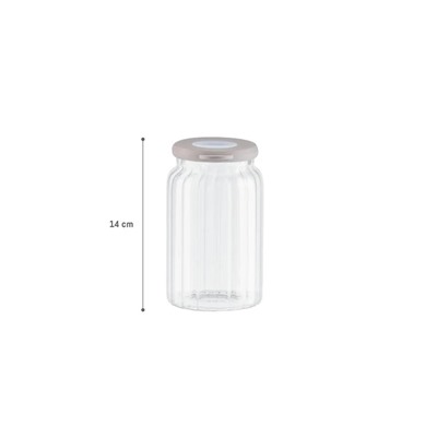 Voyana Optikli Borosilikat Cam Kavanoz - 690 ml