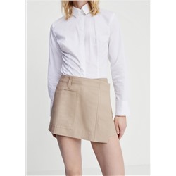 Minifalda cruzada bolsillos