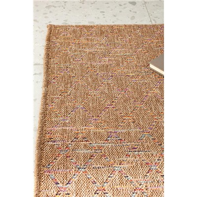 Dimanche Halı - Renkli - 80x150 cm