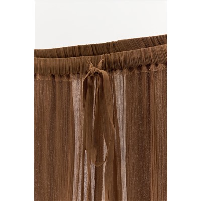 ZW COLLECTION SEMI-SHEER TROUSERS WITH TIES