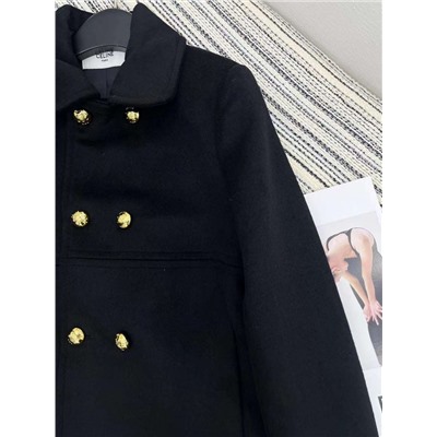 Двубортное короткое пальто CELIN*E 🖤  Реплика 1:1