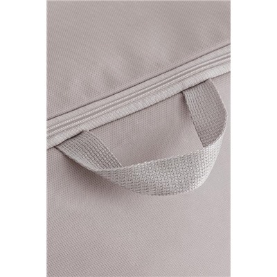 Çiçek Desen Baskılı Hurç - Gri - 52x28x21 cm
