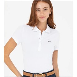 Kadın Beyaz Basic Polo Yaka Tişört Sepette Sürpriz İndirim