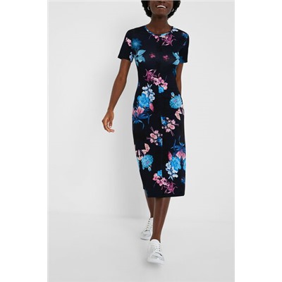 Vestido camisetero flores