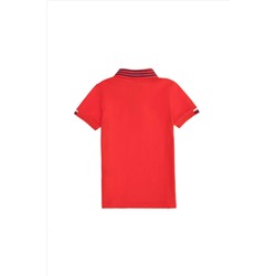 Erkek Çocuk Kırmızı Polo Yaka Tişört