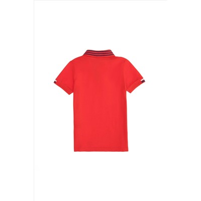 Erkek Çocuk Kırmızı Polo Yaka Tişört