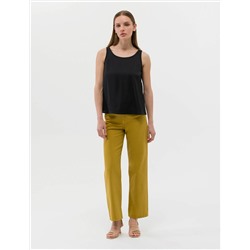 Siyah Regular Fit Kolsuz Bluz