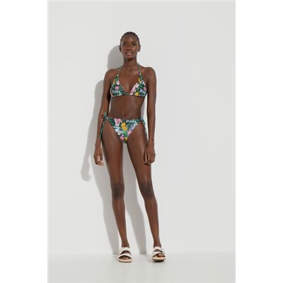 Top bikini floral reversible
