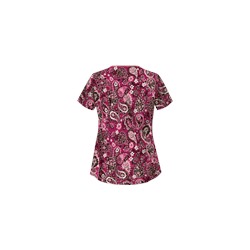 UA Paisley Parade Berry Kiss Print Scrub Top